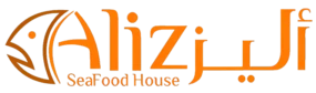 The logo for alzizj seafood house, a Dearborn-based establishment specializing in fresh and healthy seafood dishes.