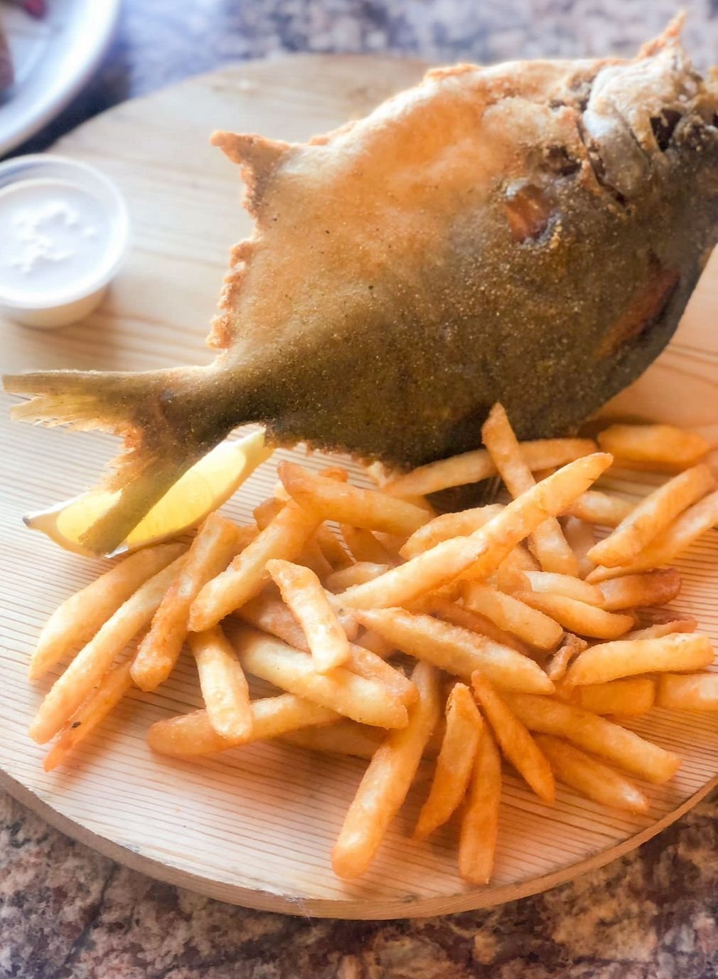 Fried Golden Pomfret    زبيدي مقلي